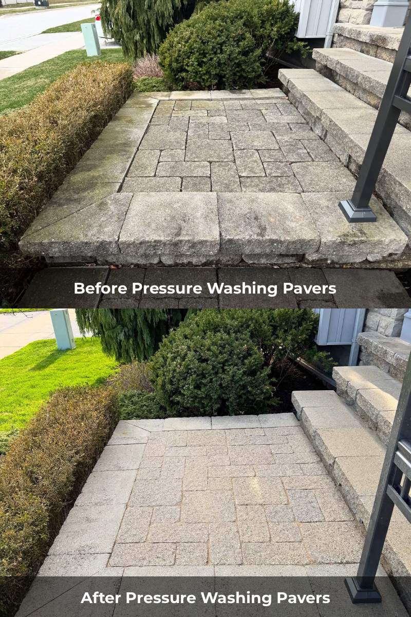 Pressure Washing Pavers